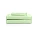 LivingQuarters Easy Care Microfiber Solid Sheet Sets Meadow Green Queen