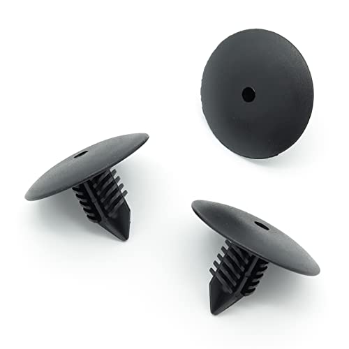 VVO Fasteners- Black Plastic Front Wheel Arch Lining & Mudguard Clips for Renault Clio, Megane, Captur, Scenic, (Pack of 10)