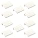 10 x Poignée Fixation Arrière Blankett Jane 50 mm Blanc Ral 9003 Poignée pour Placard Poignée de Meuble Poignées de Tiroir de Sotech