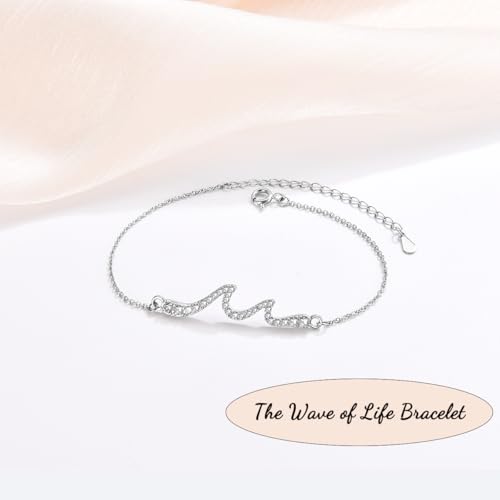 Wave Bracelet Gifts for Mom Grammy Nana Boss Lady Best Friends Sister Daughter Granddauhgter Niece, Christmas Birthday Easter Valentines Day Graduation Gifts for Women Her Girls2