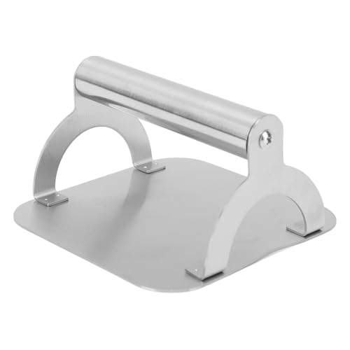 Pressa per carne in acciaio inox, rotonda, pressa per hamburger, pressa per hamburger, pressa per hamburger, utensile da cucina multifunzionale e resistente per ristoranti,