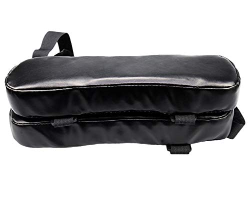 SK Studio 2 Piezas Almohadillas para Reposabrazos De Silla de Oficina, Almohada Ajustable Universal del Codo de la Espuma Negro2 25x7.5x3 cm