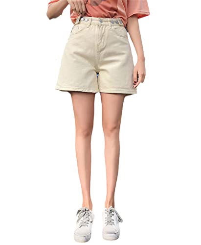 Short en jean blanc taille haute pour éviter les frottements et sculpter la taille