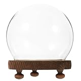 Cloche d'exposition en verre : la cloche en verre est idéale pour décorer un bureau. chic et originale, elle enrichit l'expérience visuelle. cloche d'exposition ronde en verre