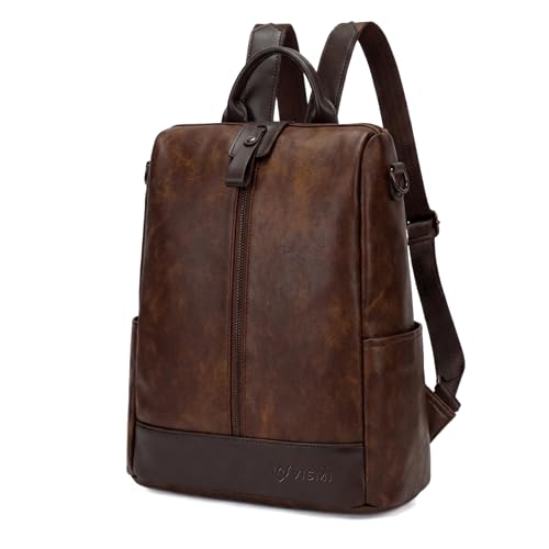 Image of VISMIINTREND Backpack for Women | Stylish Vegan Leather Backpack Bags for Women | College Bag for Girls | Office, Travel & Daily Use | Trendy Women Backpack | Gift for Wife, Sister & Friend