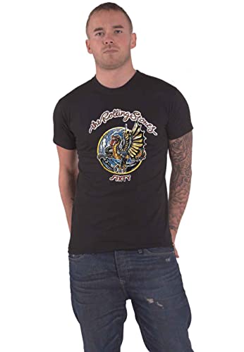 The Rolling Stones T Shirt Sixty Dragon Globe Logo Nouveau Officiel Homme Noir Size L - Les Beatles, Paul McCartney, John Lennon, RIngo Starr, George Harrison The Rolling Stones T Shirt Sixty Dragon Globe Logo Nouveau Officiel Homme Noir Size L