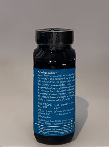 Hum Counter Cravings - Chromium Craving Suppressants With L-Theanine, Seaweed Extract & Forskolin To Support A Healthy Lifestyle (60 Capsules) #TOP2