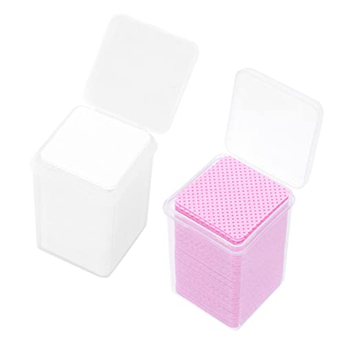 FRCOLOR 16 caixas de cola para cílios removedores de extensão de cílios, sem fiapos, lenços de cola