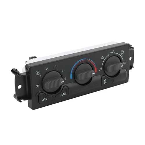 DICMIC Front A/C Heater Climate Control Module Compatible with 2002 Cadillac Escalade EXT Chevrolet Avalanche 1500 2500 1999-2002 GMC Sierra 1500 2500 Replace# 599-266, 15-72528