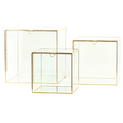 ARTINCO-India-Collections-Home-Decor-Glass-Brass-Storage-Box-Golden-3x3-inches-Square