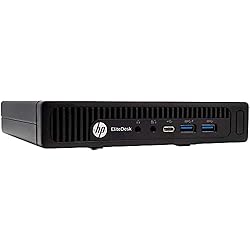 HP EliteDesk 800 G2 Desktop Mini PC, Intel Core i5 6500T 2,5 GHz, 16 GB DDR4 RAM, disco duro de 500 GB, USB tipo C, Windows 10 Pro (Reacondicionado)