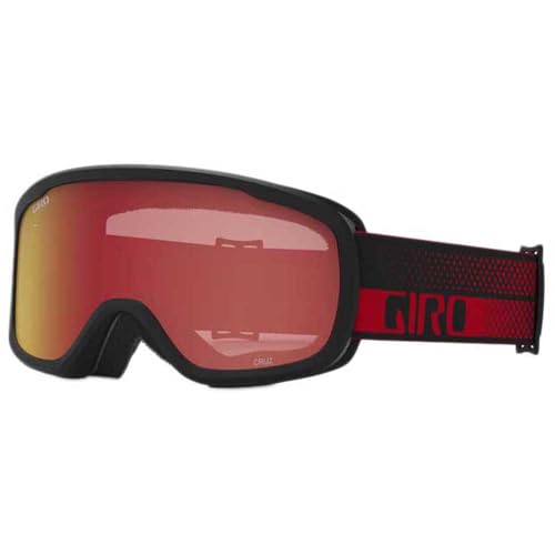 Giro Adult and Youth Roam Ski and Snowboard Goggles - Red Flow Strap with Amber...
