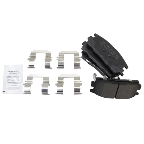 Image of TRQ Rear Brake Pad & Rotor Kit Semi-Metallic Premium G-Coated Compatible with 2010-2012 Chevrolet Equinox 2010-2011 GMC Terrain