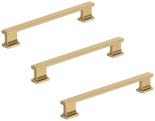 Image of Amerock 10BX37093CZ | Champagne Bronze Cabinet Pull | 6-5 /16 inch (160mm) Center-to-Center | 30 Pack | Triomphe | Furniture Hardware