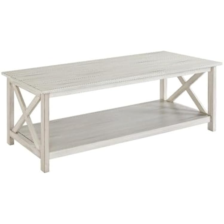 Boraam Jamestown Coffee Table, Antique White