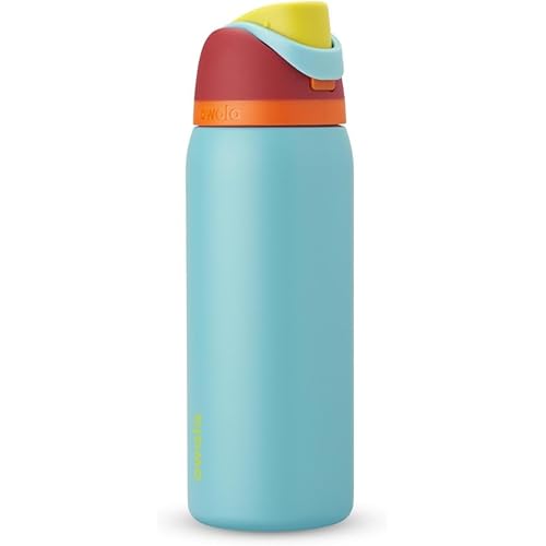 Owala FreeSip Insulated Stainless Steel Water Bottle with Straw, BPA-Free Sports Water Bottle, Great for Travel, 32 Oz, Summer Sweetness