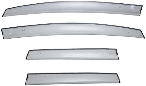 WellVisors Window Visors Wind Deflectors Compatible with Honda 2009-2014 Fit Set Premium Series Rain Guards 3-847HD003