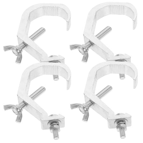LIFKICH 4pcs Stage Light Hooks Truss Clamps for Spotlights Quick Setup Lighting Accessories for Stages Dj Booths Bars and Theaters