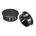 Tool parts 20pcs Mounting 25mm x 11mm Black Nylon Round Snap Panel Locking Hole Plugs Cover