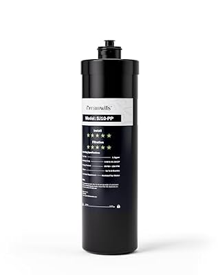 Dreamwills SJ10-PP Replacement Filter Cartridge for SJ10 Under Sink Water Filters, Reduces Lead, Chlorine, Bad Taste & Odors, Long Lasting 12 Months or 8000 Gallons