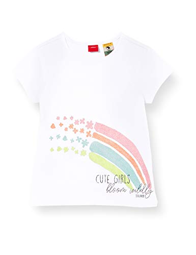 s.Oliver Junior Mädchen T-Shirt, 0100 White, 116/122/REG