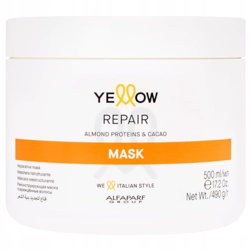 Maschera Ristrutturante Repair - Mandorla E Cacao - 500 Ml - Yellow (Alfaparf Group)