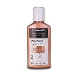 ALTO PODER DE CUBRICIÓN Y CONSISTENCIA: Tarrago Sneakers Paint es una pintura acrílica, con una fórmula a base de agua especialmente formulada para cambiar el color, personalizar o restaurar sus zapatillas de cuero liso, cuero sintético o lona. Gracias a su alta concentración de pigmentos de alta calidad, tiene el mejor poder de cobertura, aplicando menos capas. Alta viscosidad, para mezclar mejor. En botella 25 ml o 125 ml. Incluye tapón dosificador, pincel, esponja e instrucciones.