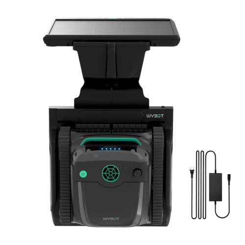 (2026 NEW) WYBOT S2 Solar Cordless Robotic Pool Vacuum, Dark Blackish