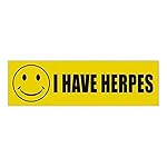 Crazy Novelty Guy Prank Magnet, I Have Herpes (Gre