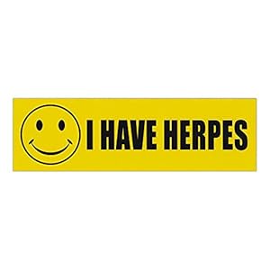 Crazy Novelty Guy Prank Magnet, I Have Herpes (Gre