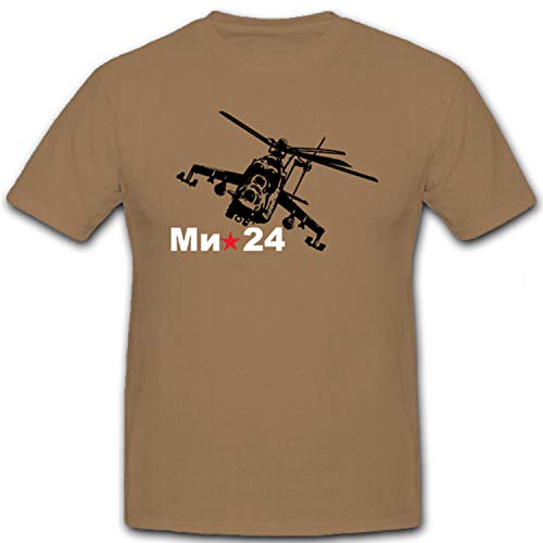 T-shirt Mil Mi-24 Union soviétique - T-shirt hélicoptère russe militaire
