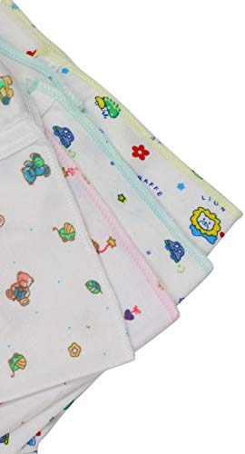 Image of ToBeInStyle Babies' 4 Pack Relaxed Fit Short or Long Sleeve Button Up Kimono Tee Swaddle Shirt
