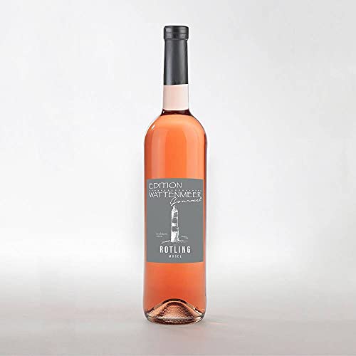 Rotling Künstler-Etikett Leuchtturm Amrum Geschenkverpackung