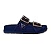 Guess Women's Fasten Sandal, Medium Blue Suede 420, 10
