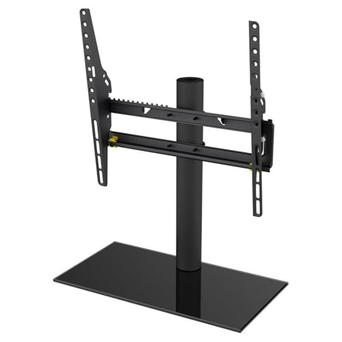 AVF B402BB-A Soporte Universal Base de TV-Inclinación y Giro Ajustables-Se Adapta a la mayoría de televisores de 37 a 55 Pulgadas-Negro, Metal, Black
