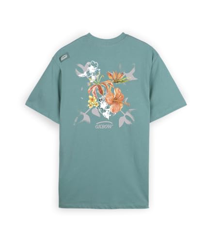 OXBOW Tee-Shirt Manches Courtes TEFLA Ete 2026 Manches Courtes, Col Rond, Motif sur Le Dos