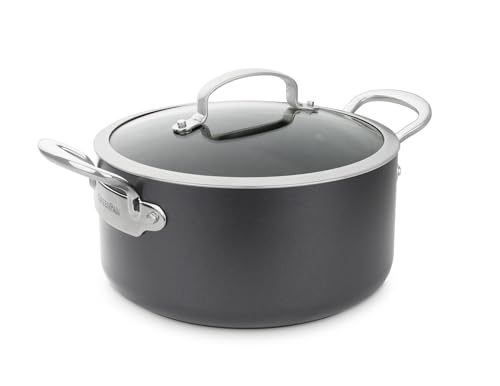 GreenPan Copenhagen Hard Anodised Ceramic Non-Stick Casserole & Lid, 24cm