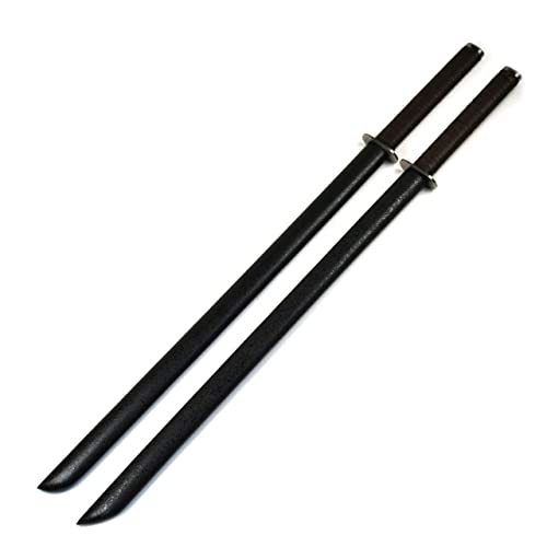 Ace Martial Arts Supply Leonardo Dual Ninja Swords With Back Carrying Scabbard #TOP6
