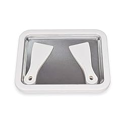 High End Ice Cream Roller Maker Plate Anti Griddle Pan with 2 Spatulas for Fun and Fast Homemade