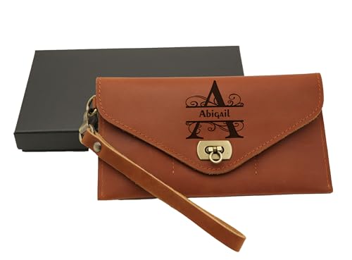 Personalized Wallets For Women,Monogrammed Gifts For Women,Leather Women's Wallet,Gifts For Grandma,Perfect Christmas Idea