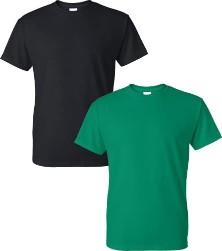 T-shirt 50/50 G800 col rond noir vert taille S haut léger homme femme