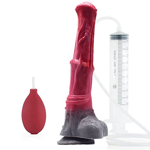 PQKuss Super Lange Tier Analdildos Riesige Pferd mit Squirting Wassersprüh funktion Klassischer Dildo Penis Prostata Massager Masturbates Anal Plugs Butt Plug Nachbildung Sex Spielzeug G Punkt