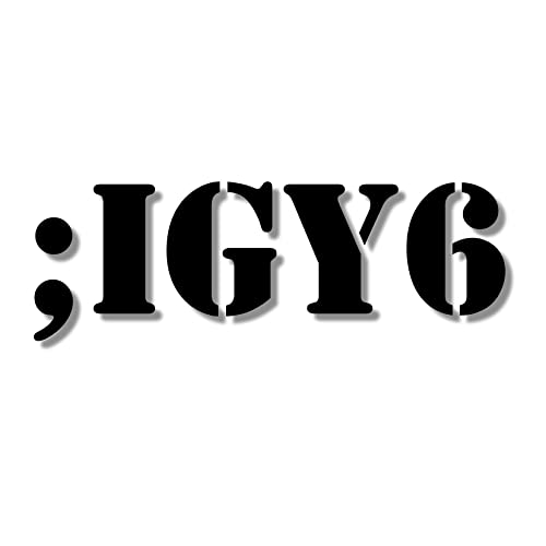 Sticker Bomb Vinyl Decal 2 Pack I Got Your Six Decal for Car Truck, Computer, Anywhere Premium Indoor Outdoor Vinyl (Black, 1)