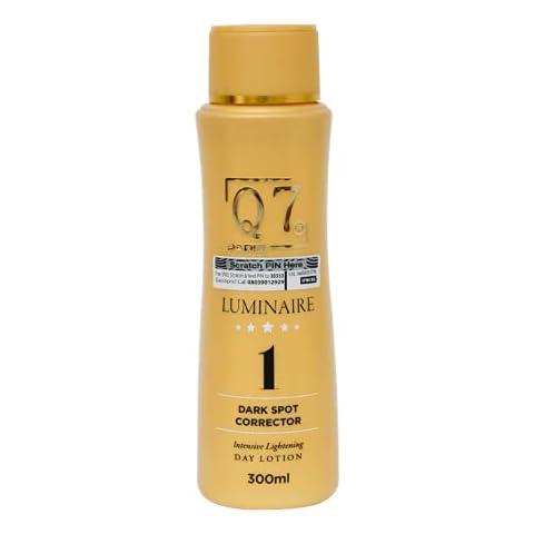 Q7Paris Luminaire Lotion 1 Anti Dark Spot Intensive Face Neck Body Skin Lightening Lotion Skin Brightening Cream Strong Skin Whitening against Dark knuckles Knees & Elbows All skin types 300ml Cover
