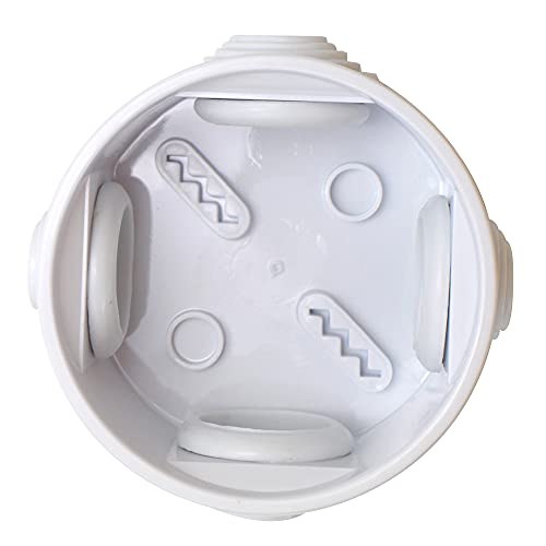 Makerele Abs Plastic Waterproof Dustproof Electrical Junction Box, Universal Electrical Project Enclosure White D2.76”×H1.96”Inch (D70 X H50 Mm) #TOP3