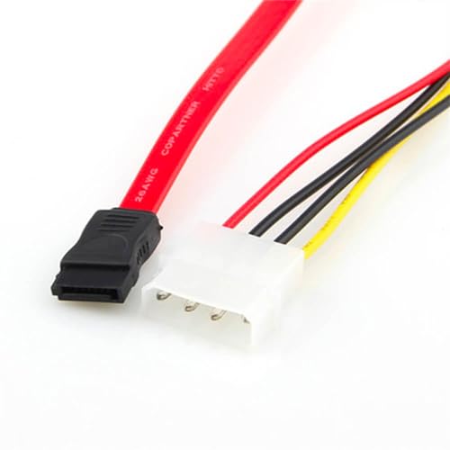 Cable SATA 7+15 Pin a 7 Pin + 4 Pin 40 cm miniatura 3