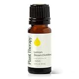 Plant Therapy Steam Distilled Lemon Essential Oil 30 mL (1 oz) 100% Pure, Undiluted, Aromatherapy, Immune Support, Fresh, Clean Scent