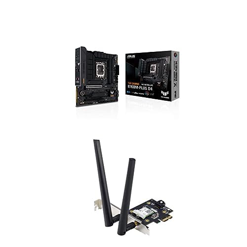 Scheda Madre Asus TUF GAMING B760M-PLUS D4 + Scheda Wireless Asus PCE-AX3000 - Scheda madre