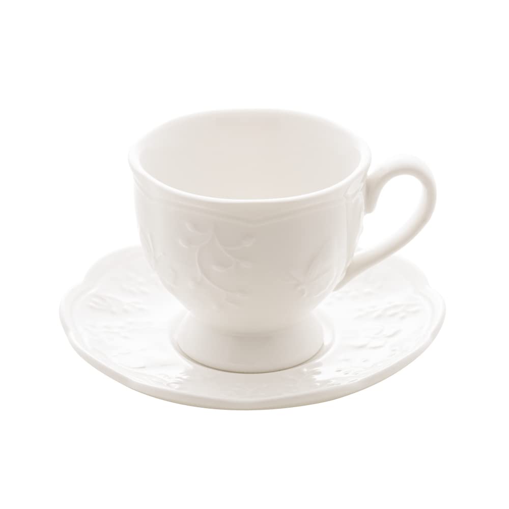 LYOR - Xícara de Café de Porcelana New Bone Butterfly Flower 100ml