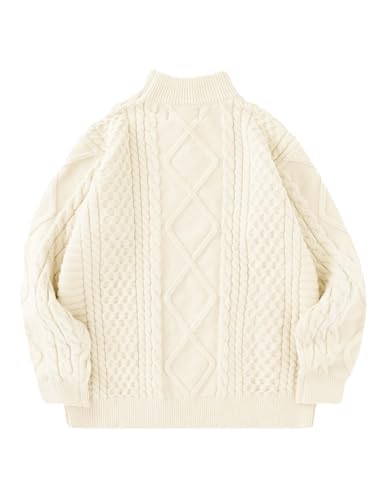 Aelfric Eden Oversized Sweater for Women Turtleneck Long Sleeve Sweater Arctic Velvet Knit Pullover2